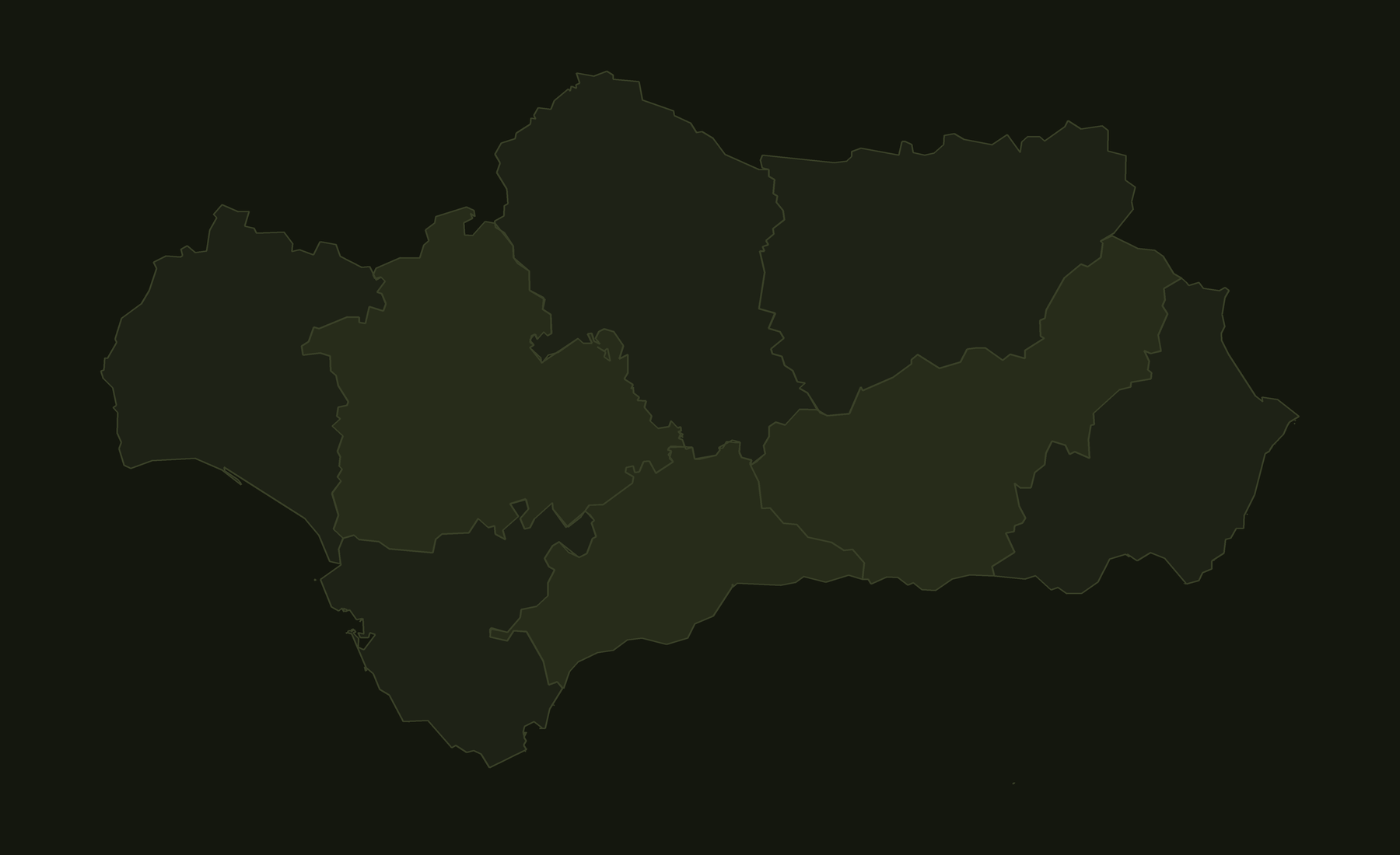Mapa de los clubes de Q-Fitlife en Andaluc&iacute;a